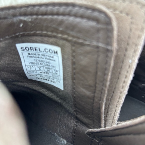 Sorel Taupe Suede Ankle Booties with Low Heel Size 7 Woman - Picture 7 of 11
